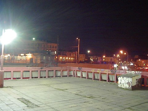view toward the railway station