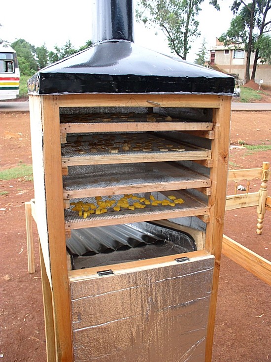 Picture: Solar fruit dryer at the carpentry in Malava