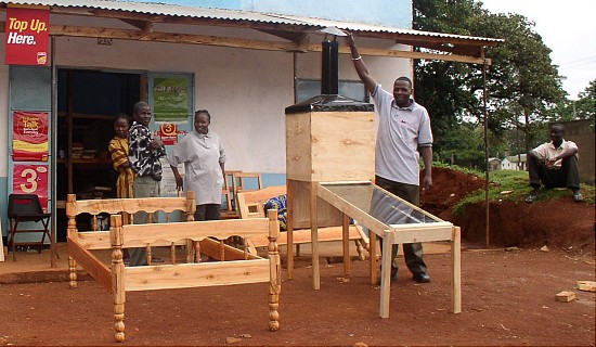 Picture: Solar fruit dryer at the carpentry in Malava
