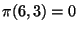 $\pi(6,3)=0$