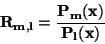\begin{displaymath}\bf
R_{m,l} = \frac{P_m(x)}{P_l(x)}
\end{displaymath}