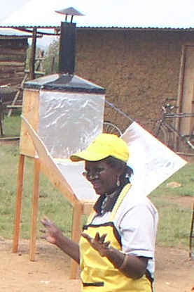 Picture: Faustine Odaba with the dryer