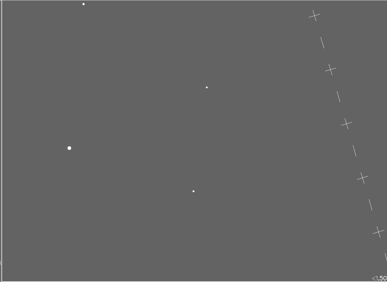 sky with 15 mag limit