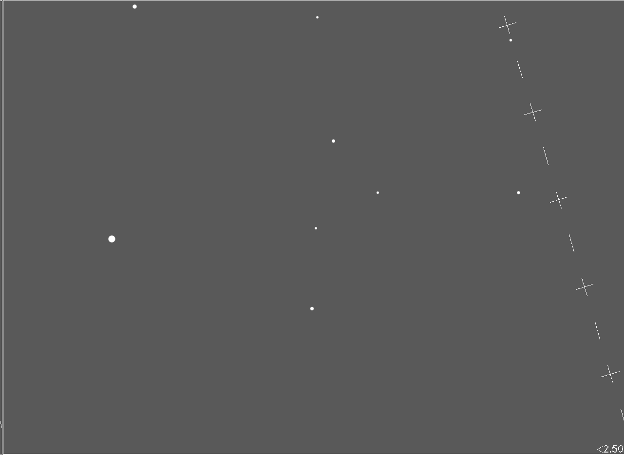 sky with 25 mag limit