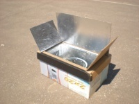 Cardboard box cooker